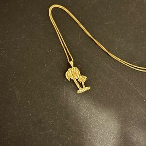 Gold Palm Tree Pendant